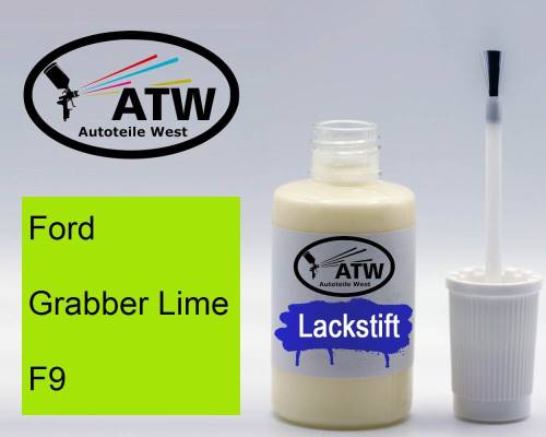 Ford, Grabber Lime, F9: 20ml Lackstift, von ATW Autoteile West.